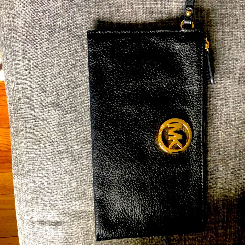 Black Michael Kors Clutch/Wristlet